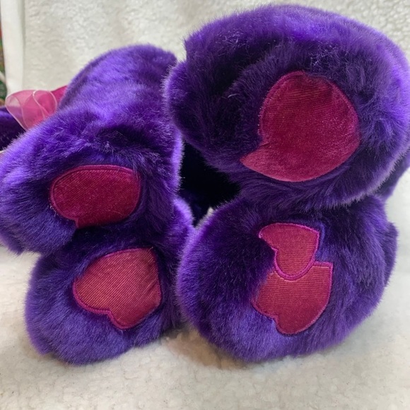 Dan Dee Puppy plush Royal Purple 20" with tags vintage Kmart My Valentine vtg - Picture 10 of 14